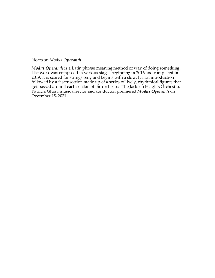 Modus Operandi String Orchestra scores gallery preview page 2