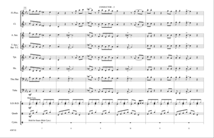 Celebration: Score Marching Band scores gallery preview page 2