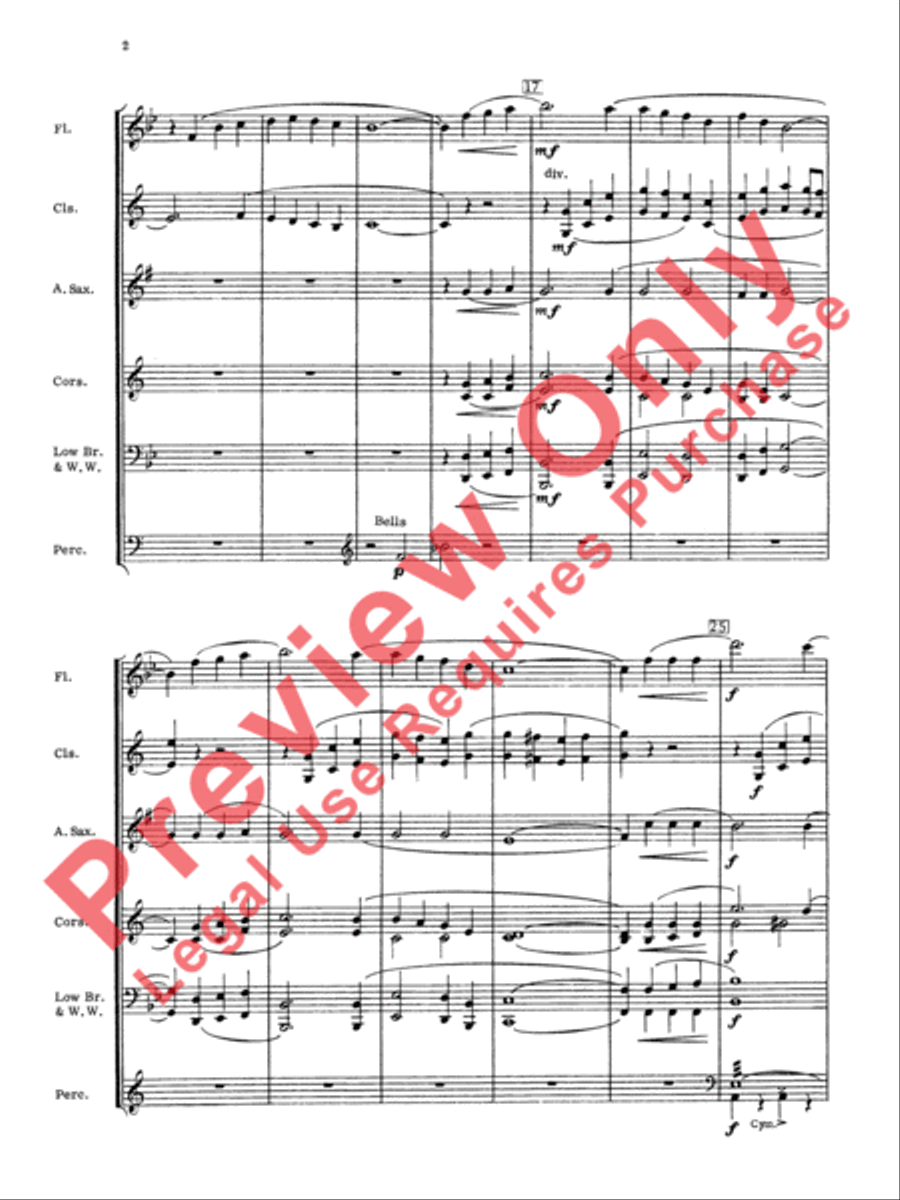 Londonderry Air Concert Band scores gallery preview page 5