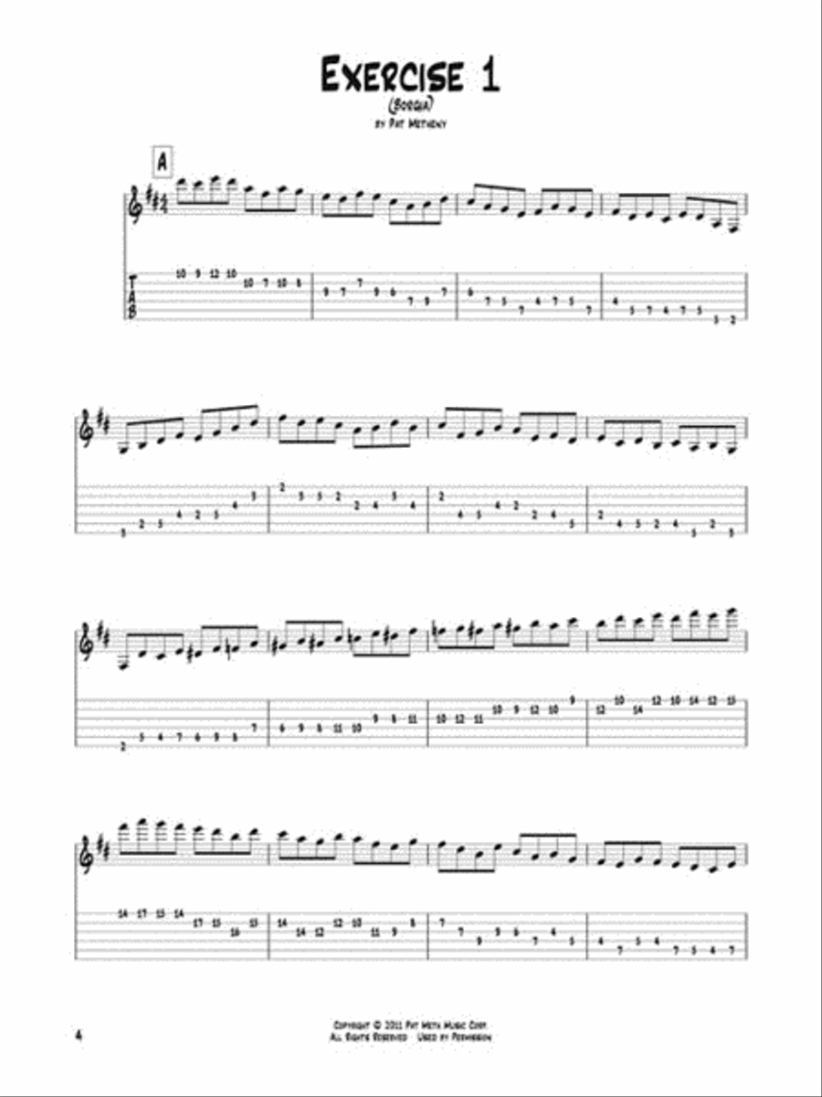 Pat Metheny Guitar Etudes Electric Guitar scores gallery preview page 5