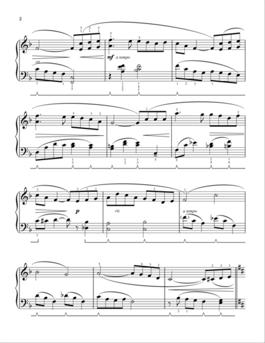 Danny Boy Easy Piano scores gallery preview page 2