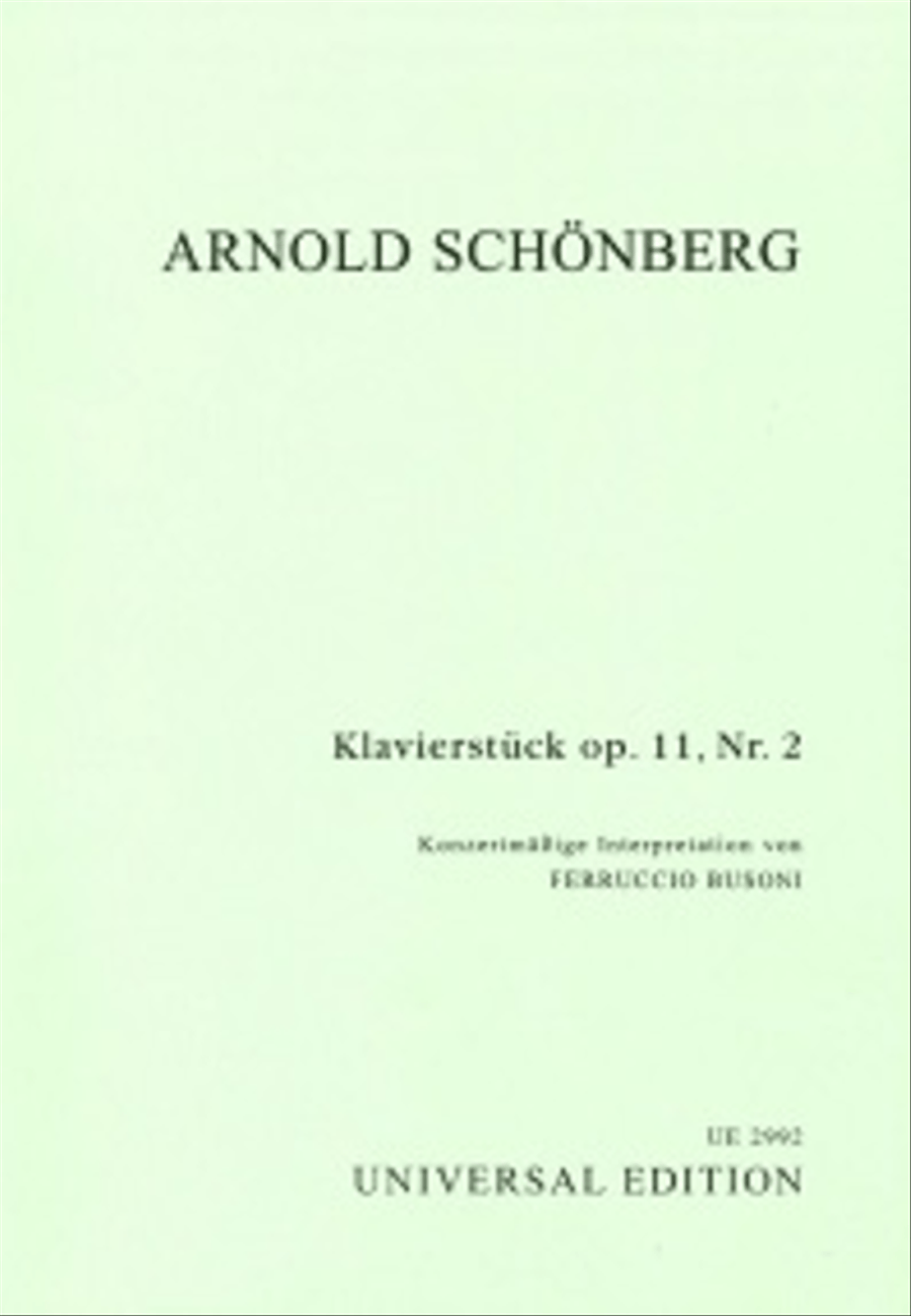 Three Piano Pieces, Op. 11 #2 Piano scores gallery preview page 1