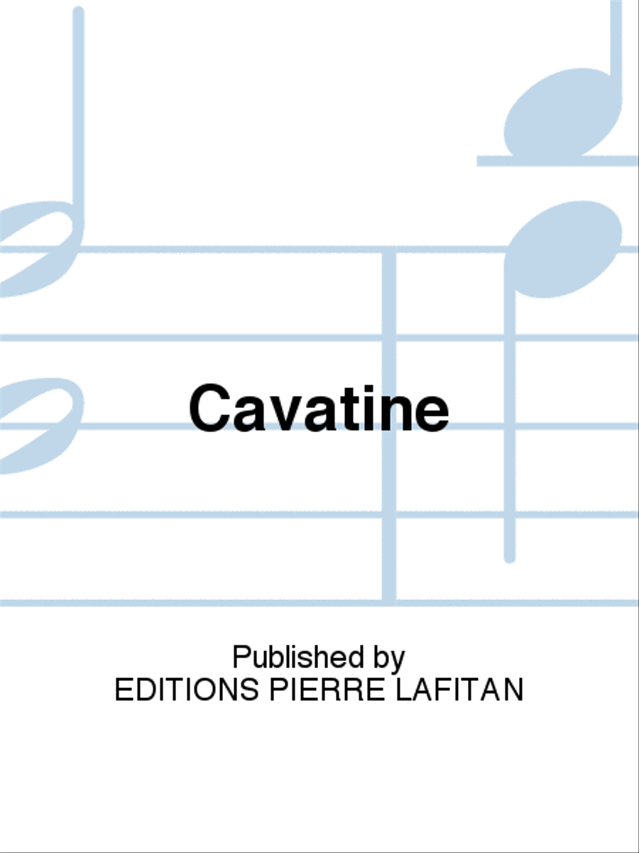 Cavatine Recorder scores gallery preview page 1