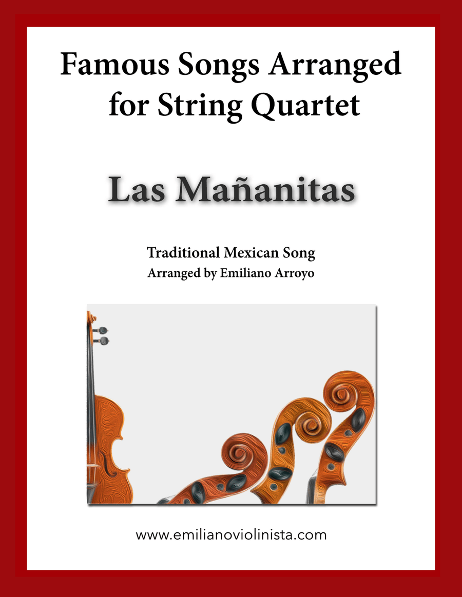 Las Mañanitas (Mexican Birthday Song) for String Quartet String Quartet scores gallery preview page 1