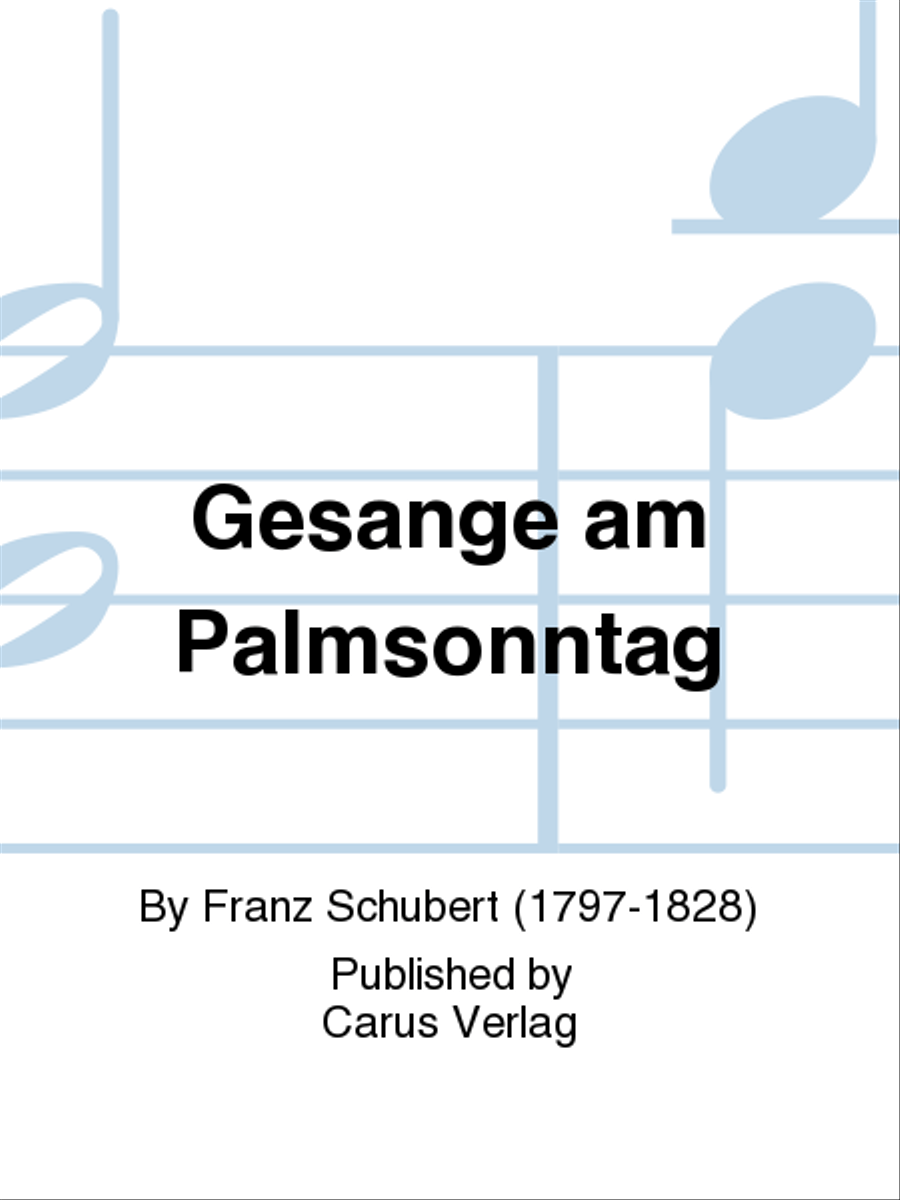 Gesange am Palmsonntag Score scores gallery preview page 1