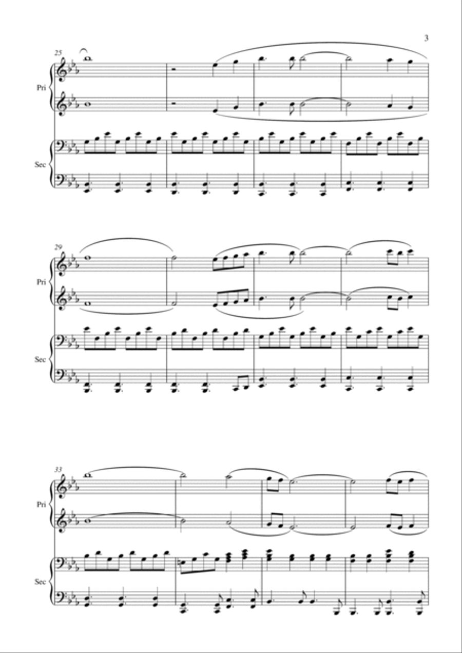 Kumbaya (Come by here, my Lord) 1 Piano, 4-Hands scores gallery preview page 4
