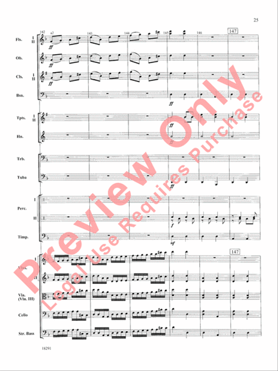 Hungarian Air and Dance Full Orchestra scores gallery preview page 26