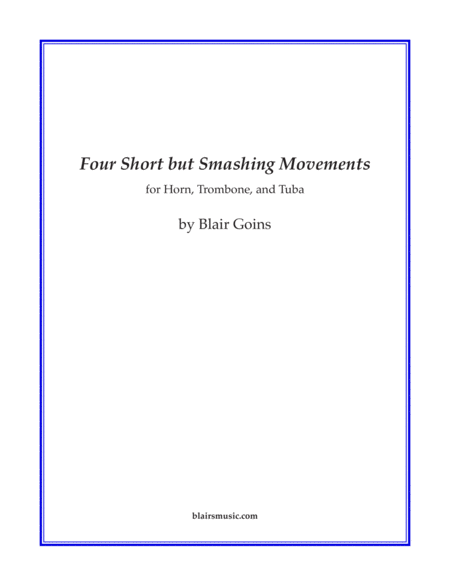 Four Short but Smashing Movements image number null