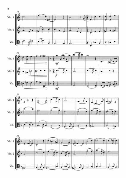 Silent Night (string trio (violin-violin-viola),grades >3,part scores included) image number null