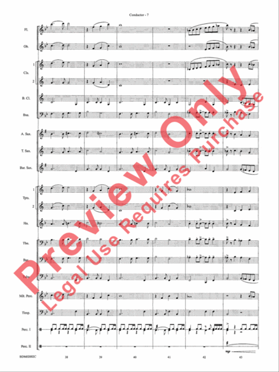 To Honor, Thank and Remember Concert Band scores gallery preview page 10