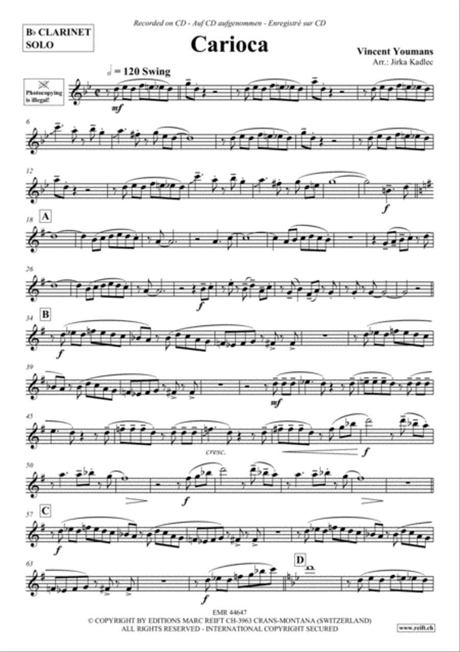 Carioca Clarinet Solo scores gallery preview page 2