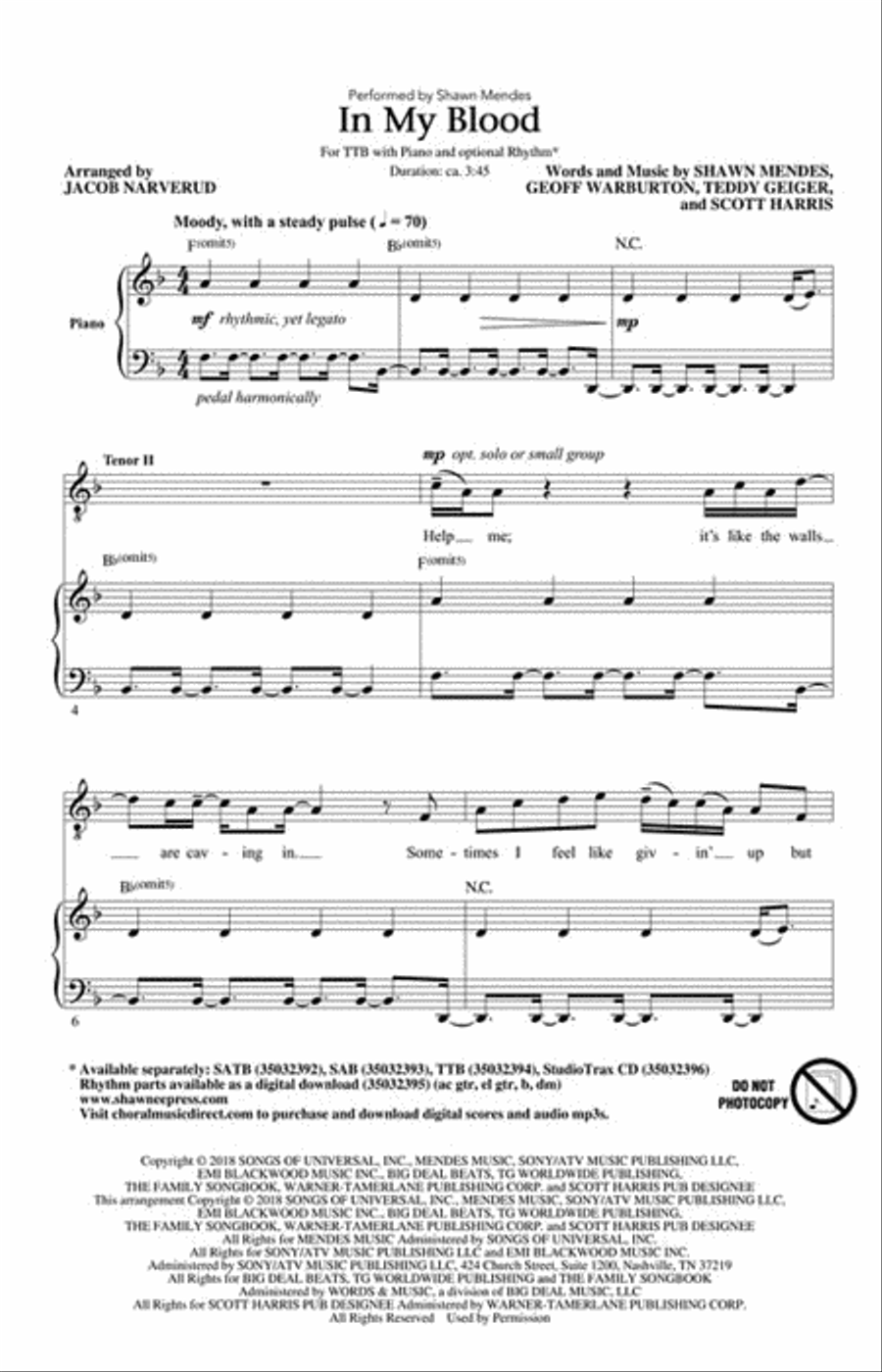 In My Blood TTB scores gallery preview page 2