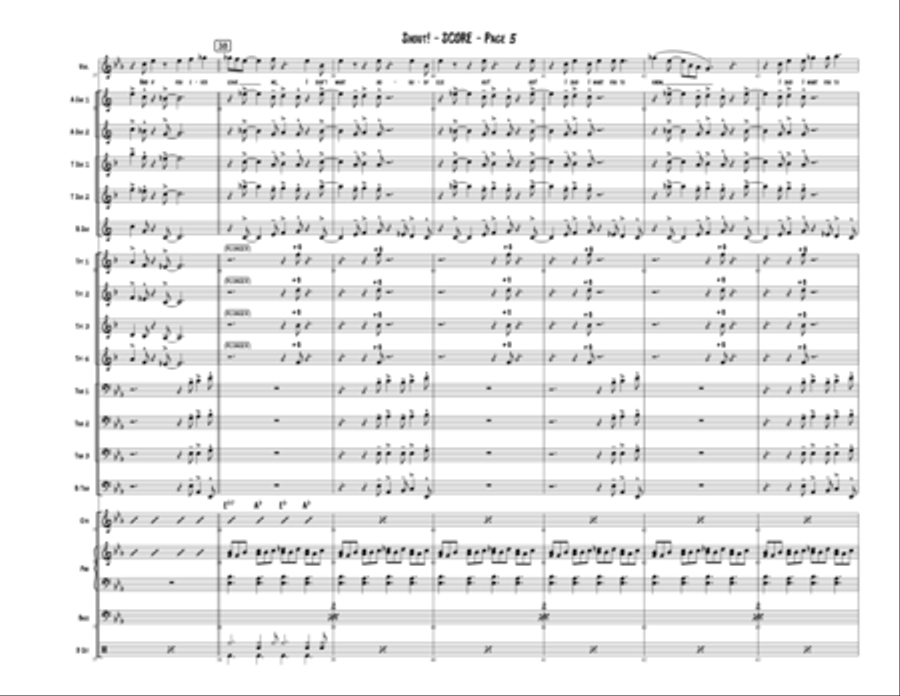 Shout Jazz Ensemble scores gallery preview page 5
