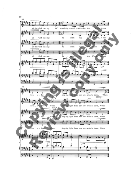 Three Carols: 1. Who Comes? (Choral Score) image number null