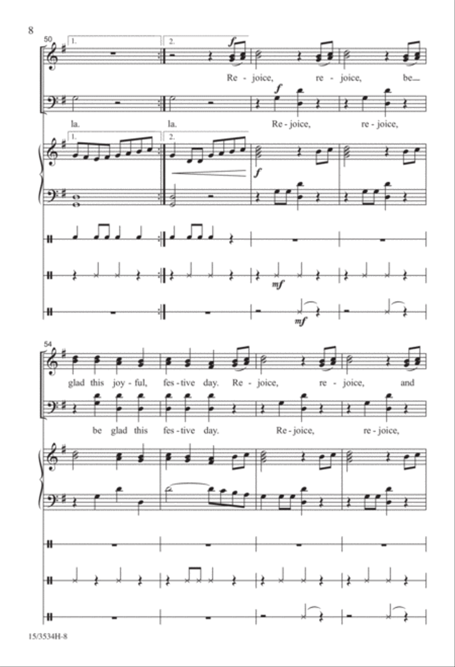 Be Glad This Festive Day 4-Part scores gallery preview page 8