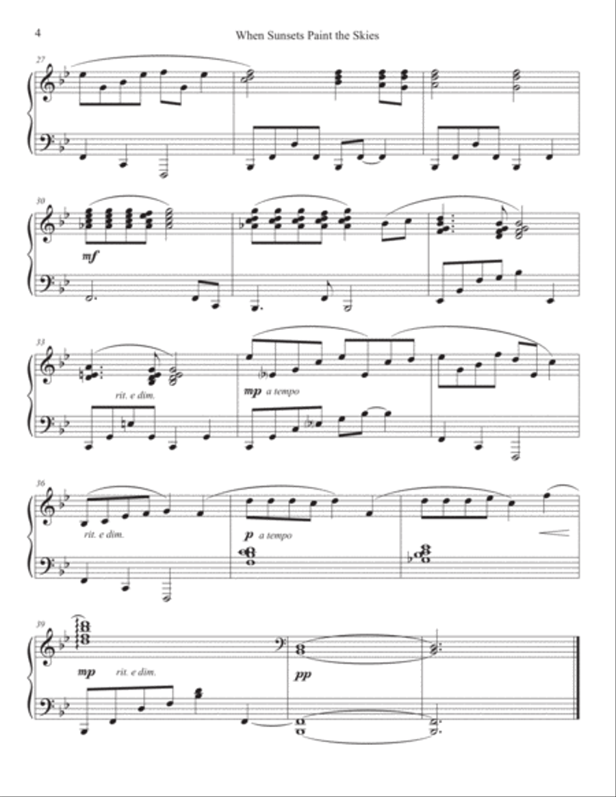 Last Dreams of Summer Piano Book Piano Solo scores gallery preview page 4