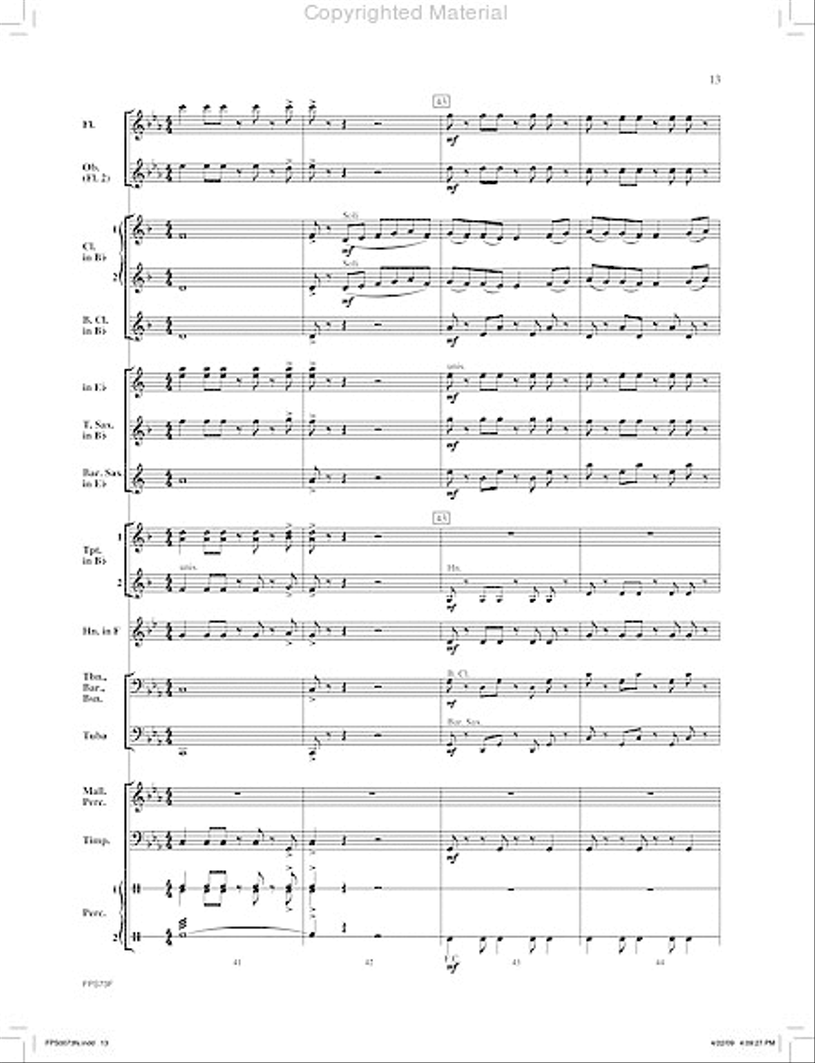 Zenobia The Warrior Queen Concert Band scores gallery preview page 14