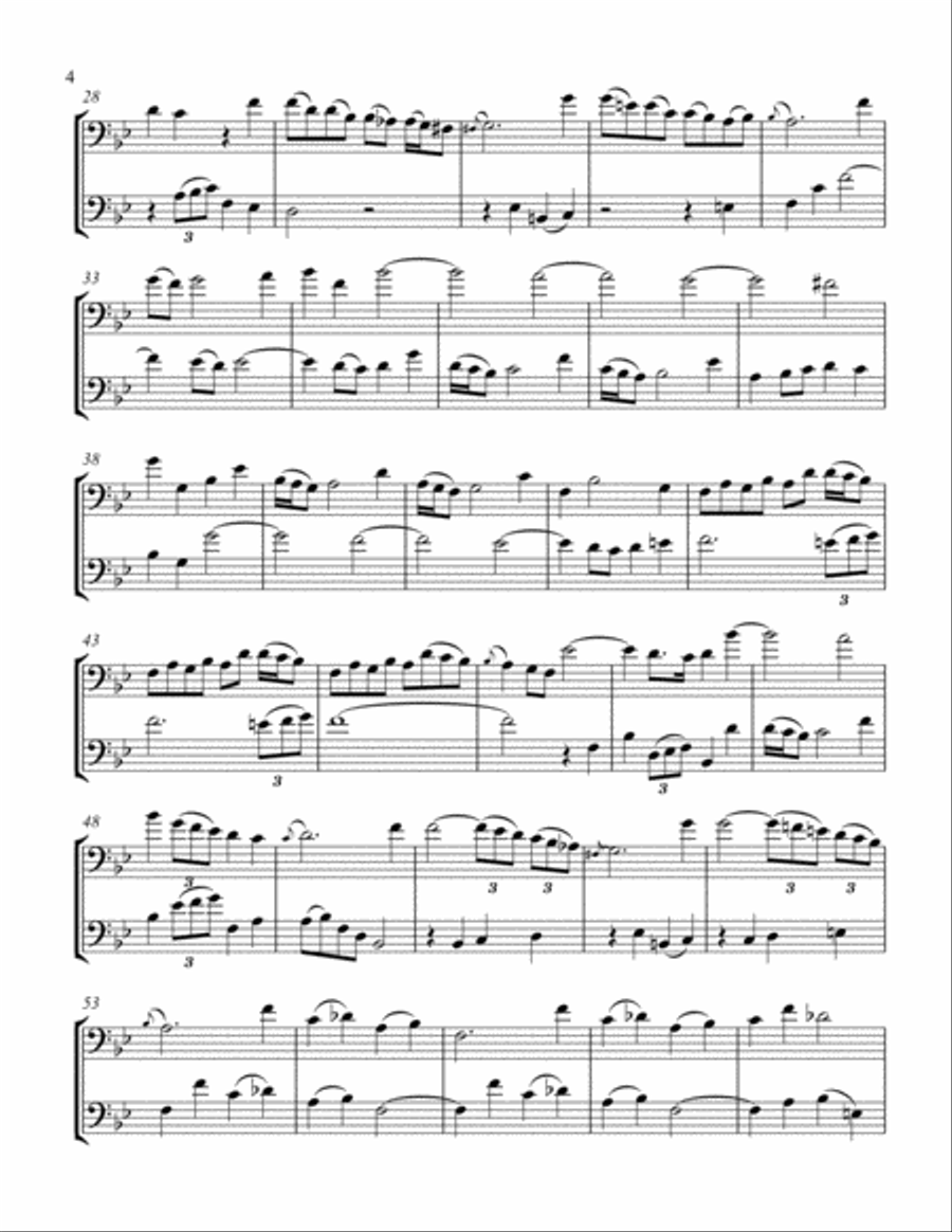 Melodic Duets for Two Euphoniums Brass Duet scores gallery preview page 5
