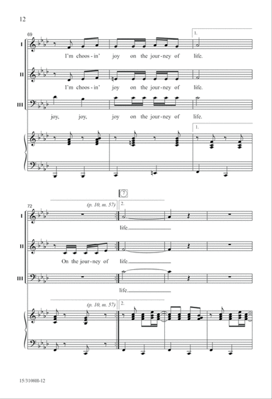 Joy On the Journey of Life 3-Part scores gallery preview page 12