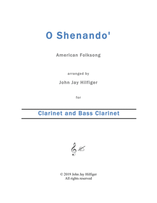 Shenandoah for Clarinet and Bass Clarinet
