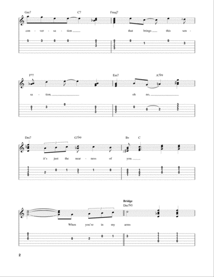 The Nearness Of You Electric Guitar scores gallery preview page 2