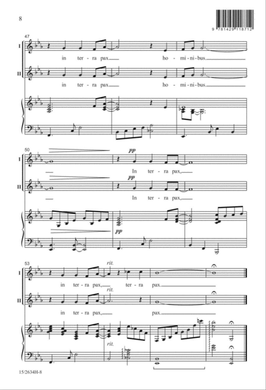 In Terra Pax 2-Part scores gallery preview page 9