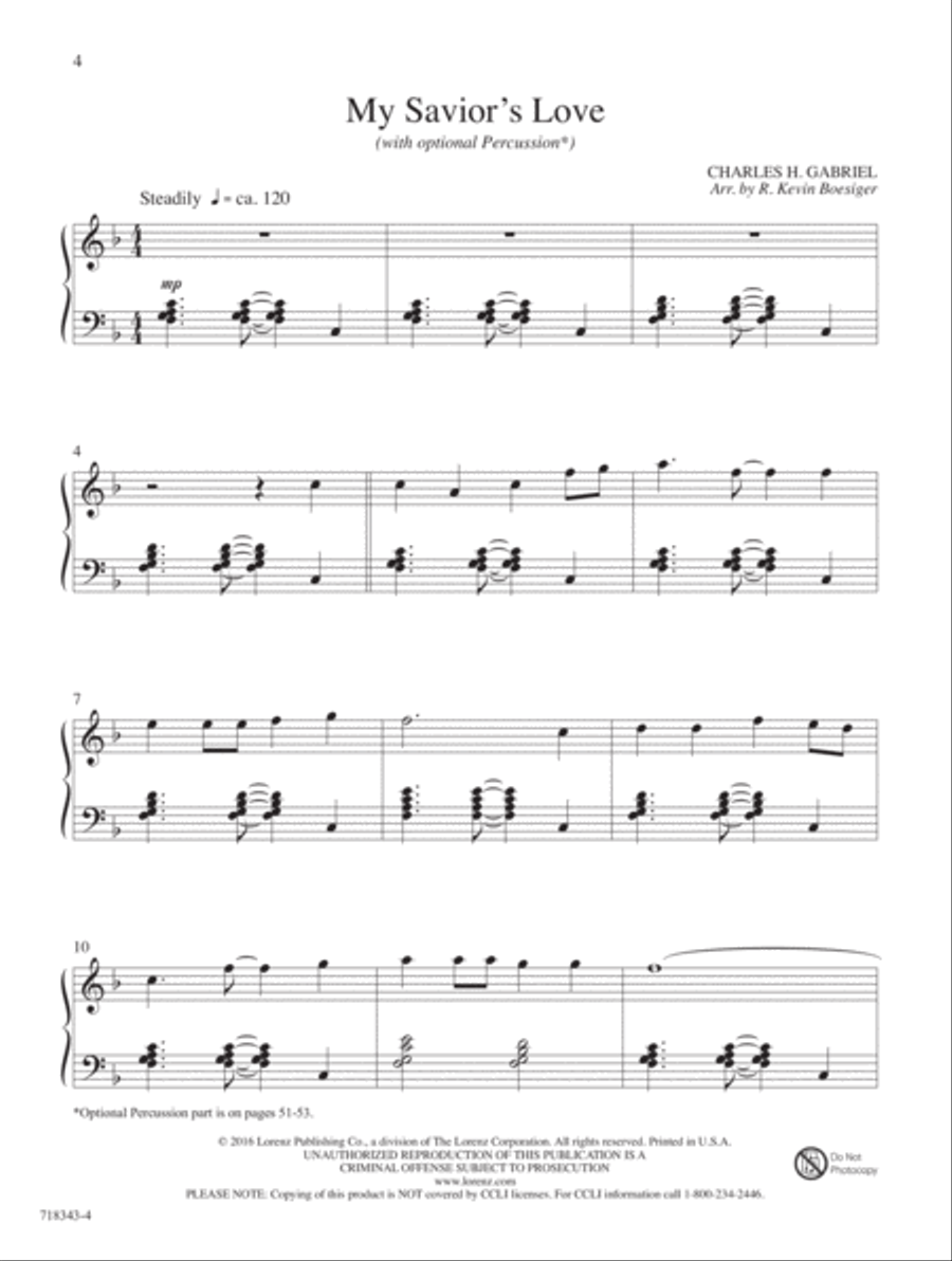 My Redeemer Piano Solo scores gallery preview page 2