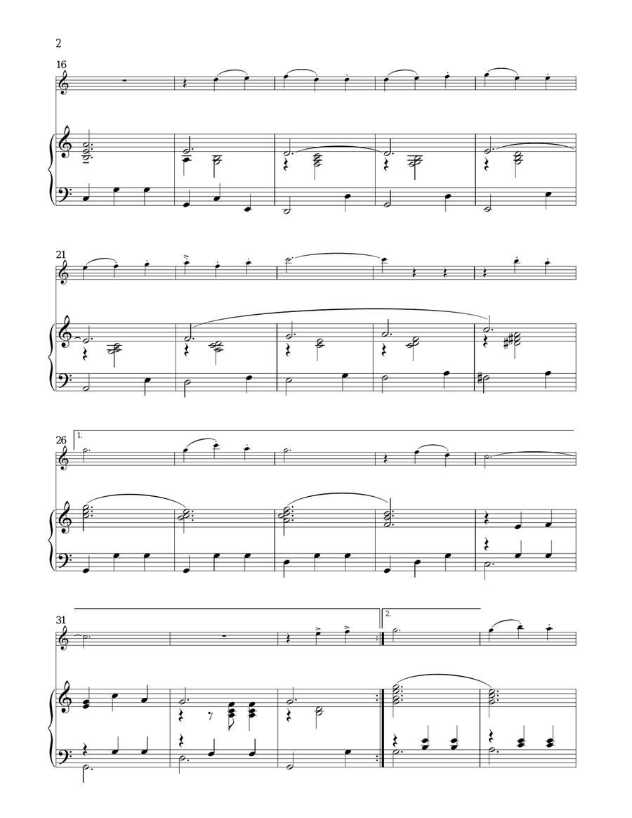 The Most Wonderful Time Of The Year Flute Solo scores gallery preview page 2