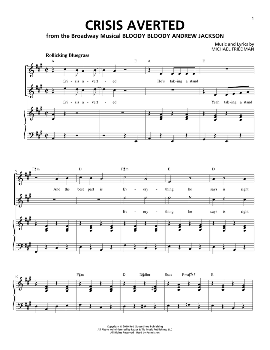 Crisis Averted Voice scores gallery preview page 1