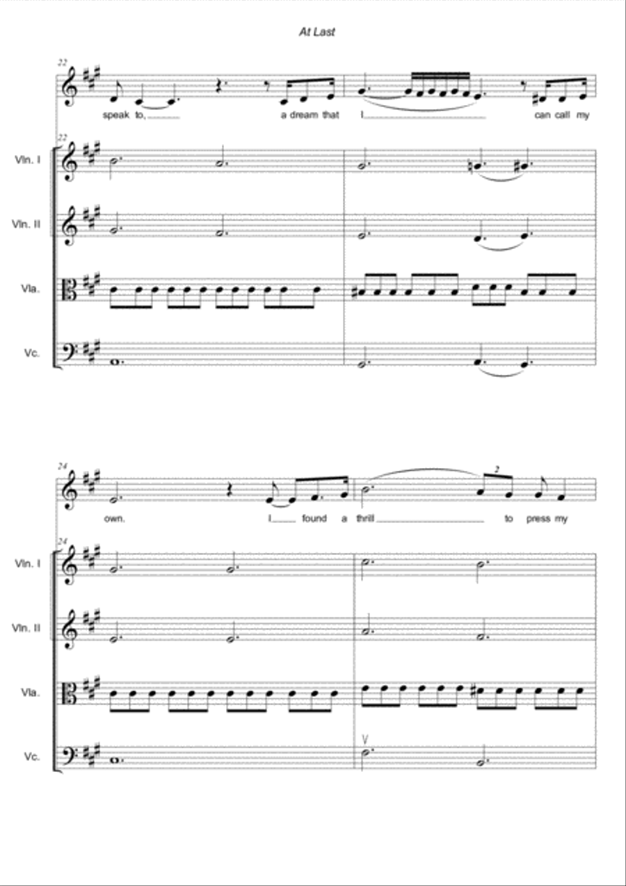 At Last String Quartet scores gallery preview page 6