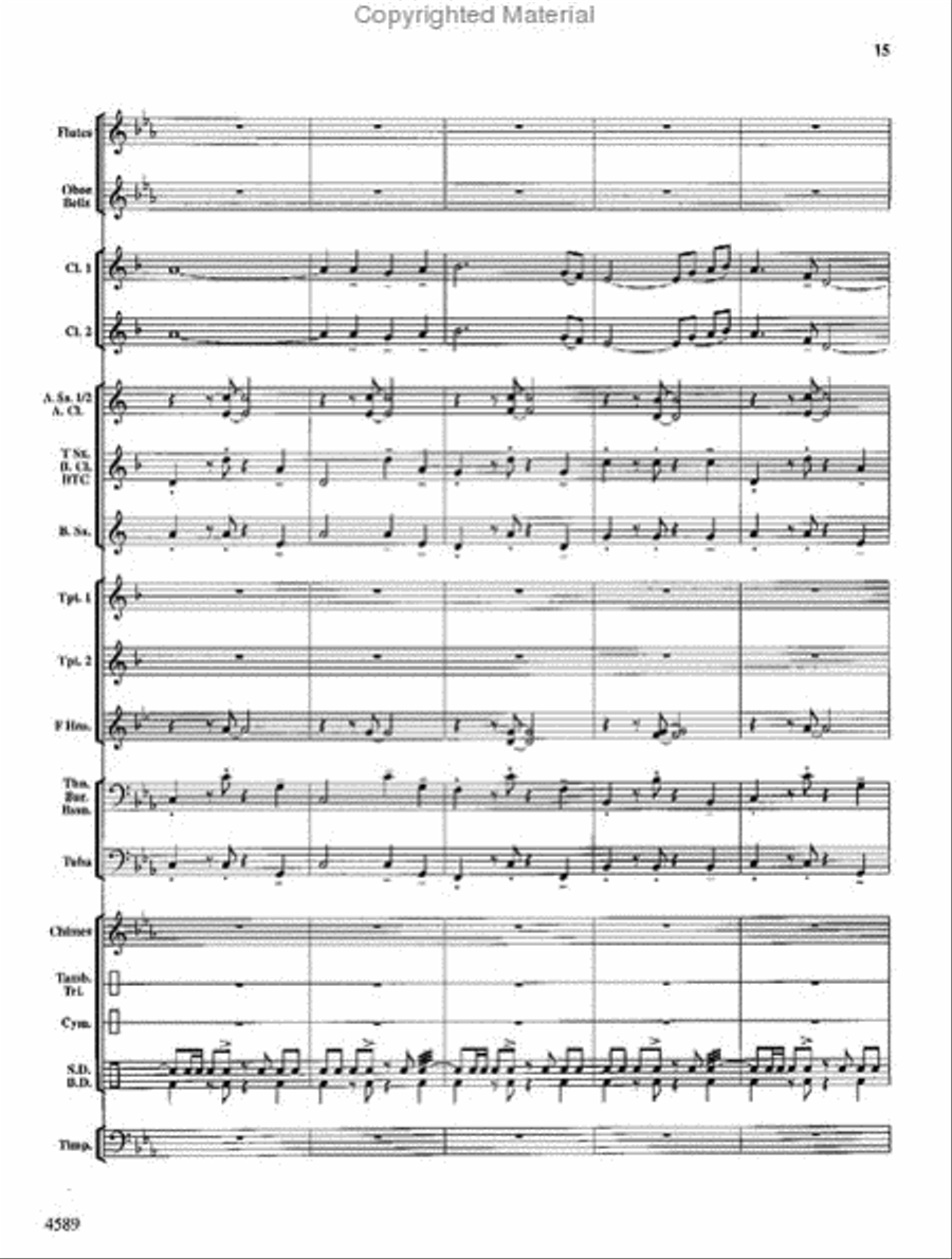 Copper Mountain Legend Concert Band scores gallery preview page 16