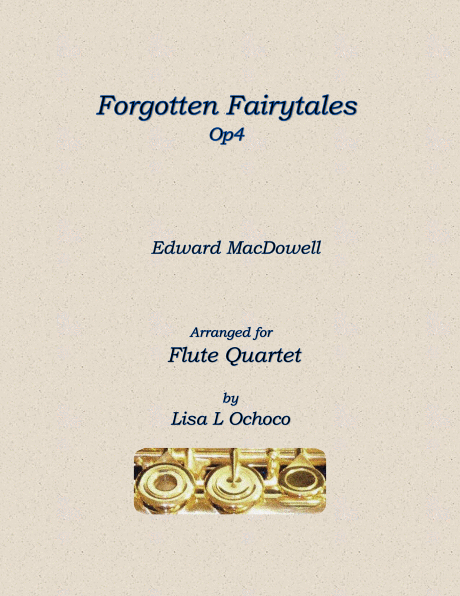Forgotten Fairytales Op4 for Flute Quartet Flute Quartet scores gallery preview page 1