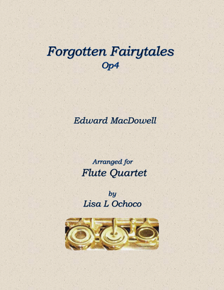 Book cover for Forgotten Fairytales Op4 for Flute Quartet
