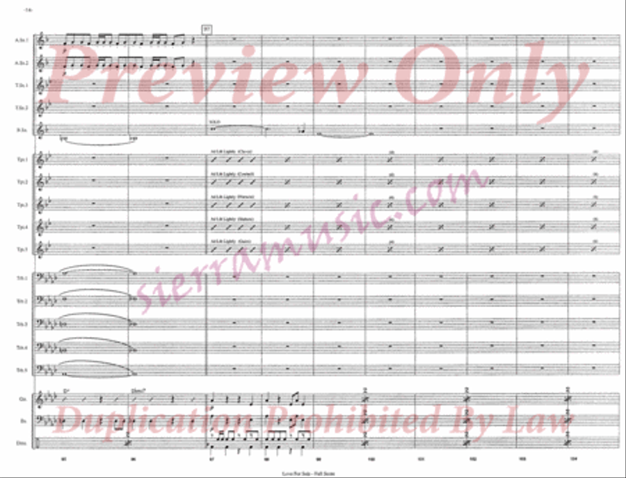 Love For Sale Jazz Ensemble scores gallery preview page 15