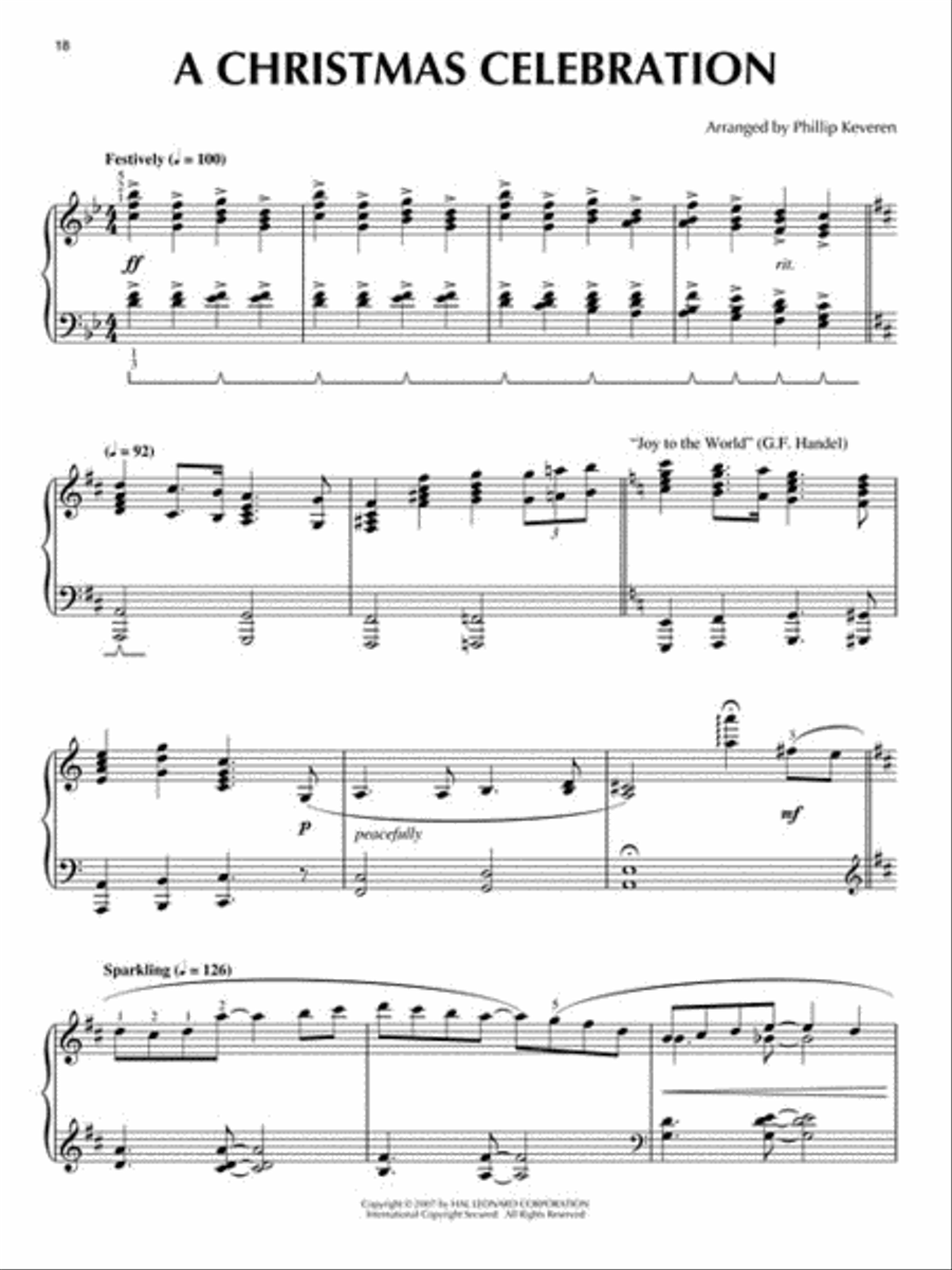 Christmas Medleys Piano Solo scores gallery preview page 2
