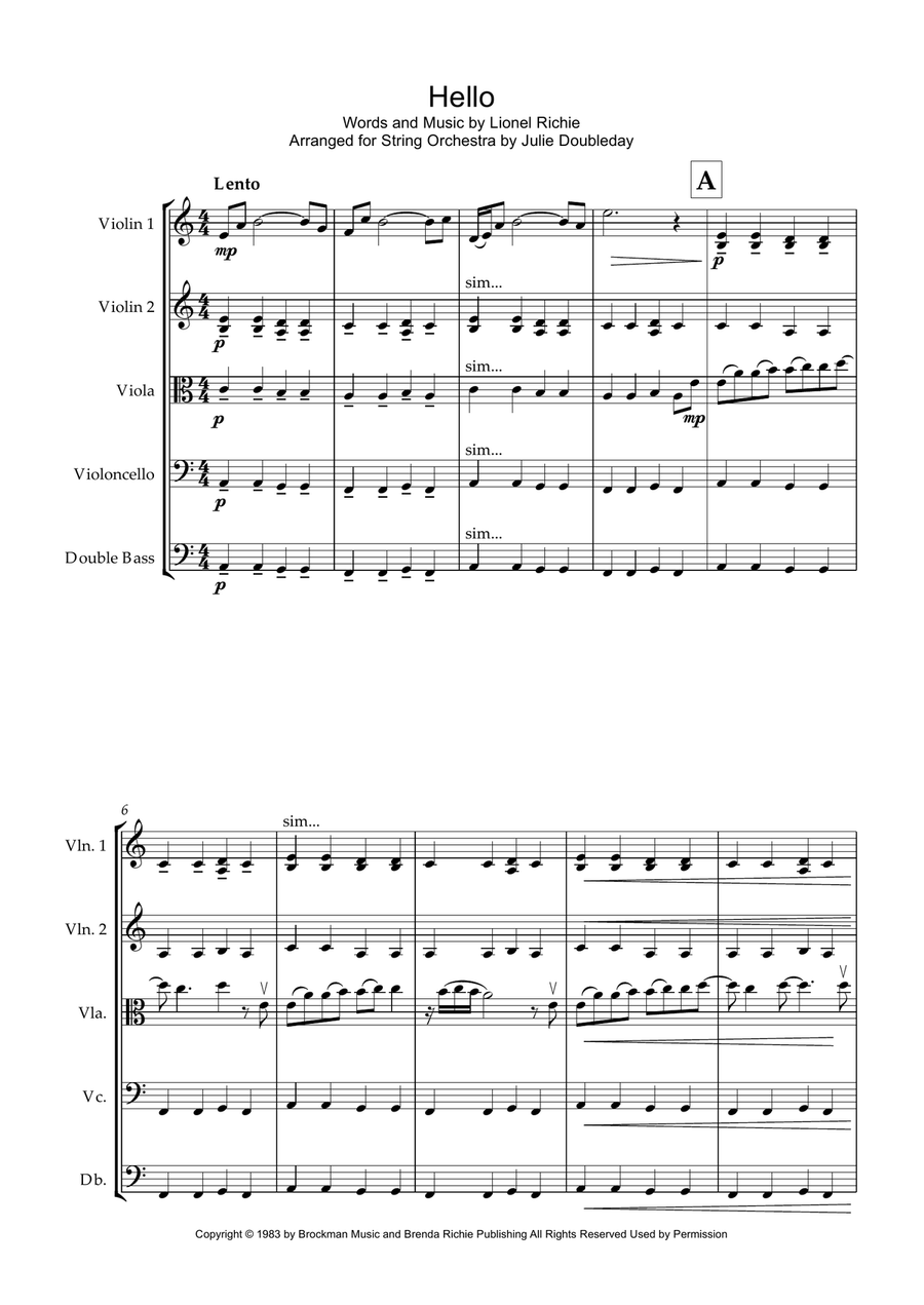 Hello String Orchestra scores gallery preview page 1