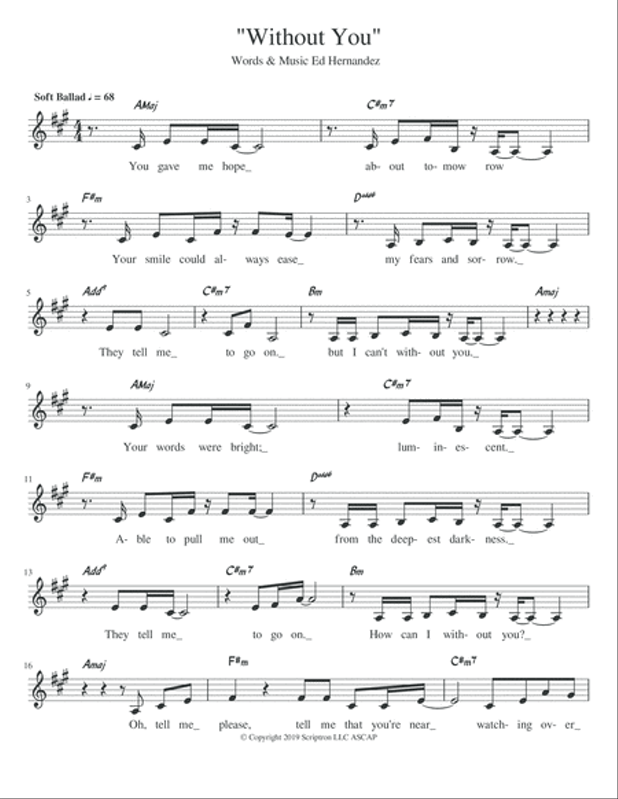 Without You Small Ensemble scores gallery preview page 2