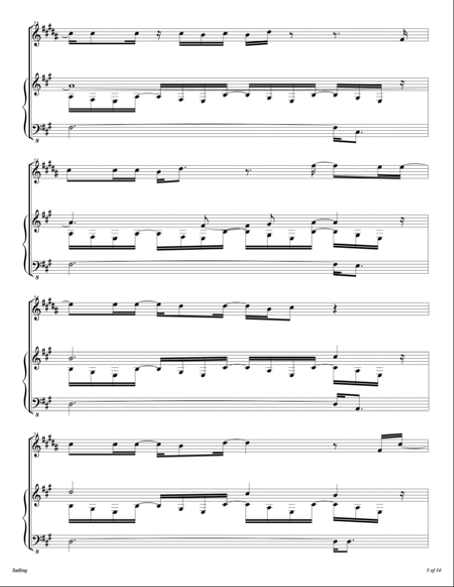 Sailing Trumpet Solo scores gallery preview page 6