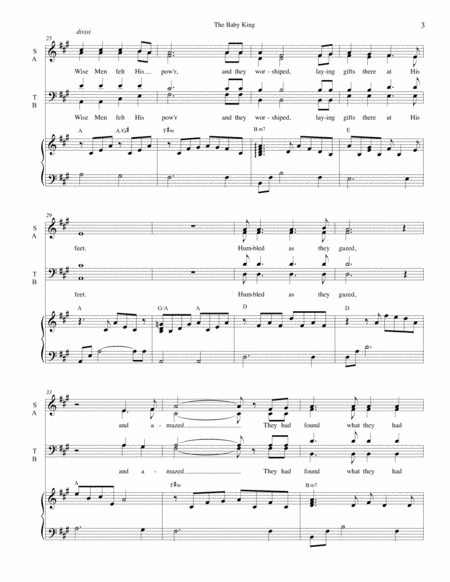 The Baby King - SATB - Christmas image number null