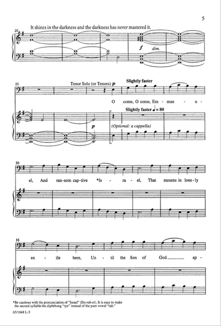 The Light of the World 4-Part scores gallery preview page 7