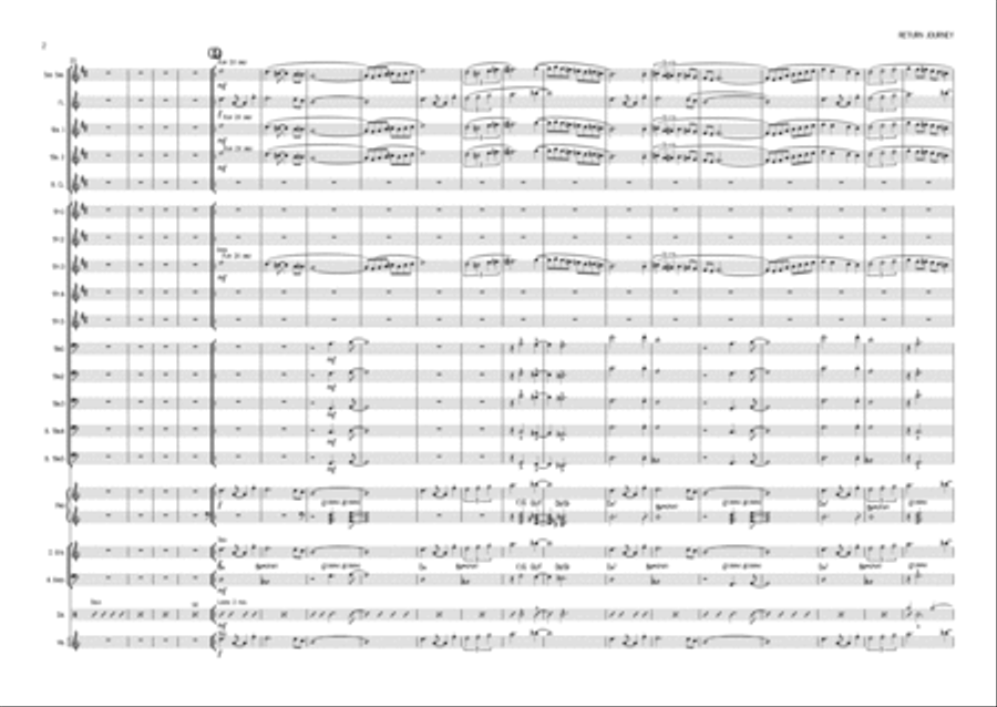 Return Journey - Big Band original by Daryl McKenzie Jazz Ensemble scores gallery preview page 3