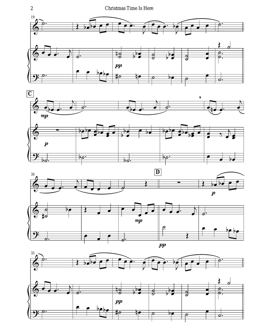 Christmas Time Is Here Christmas Time Is Here B-Flat Trumpet scores gallery preview page 4