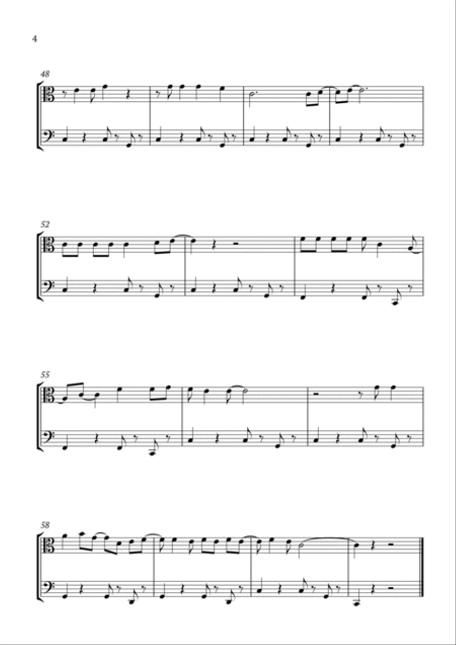 Kiss The Girl String Duet scores gallery preview page 4