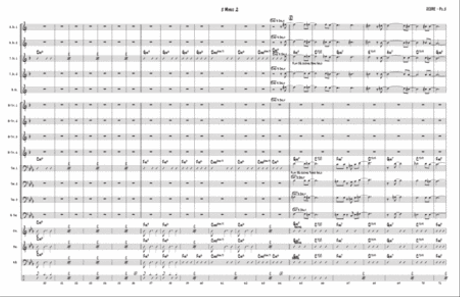 5 Minus 2 - Big Band Sheet Music Jazz Ensemble scores gallery preview page 6