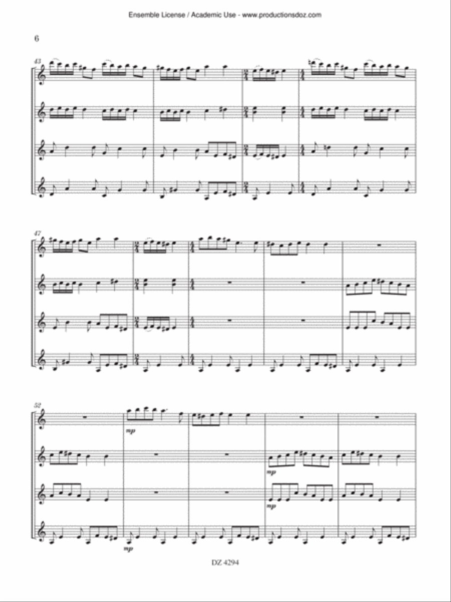 Vue du ciel Guitar Ensemble scores gallery preview page 6