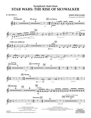 Symphonic Suite from Star Wars: The Rise of Skywalker (arr. Bocook) - Bb Trumpet 3