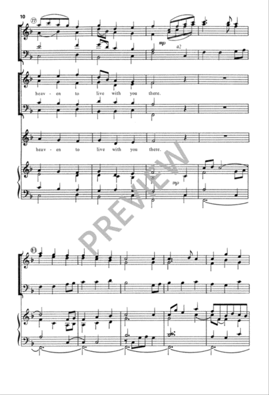 Away in a Manger 4-Part scores gallery preview page 10