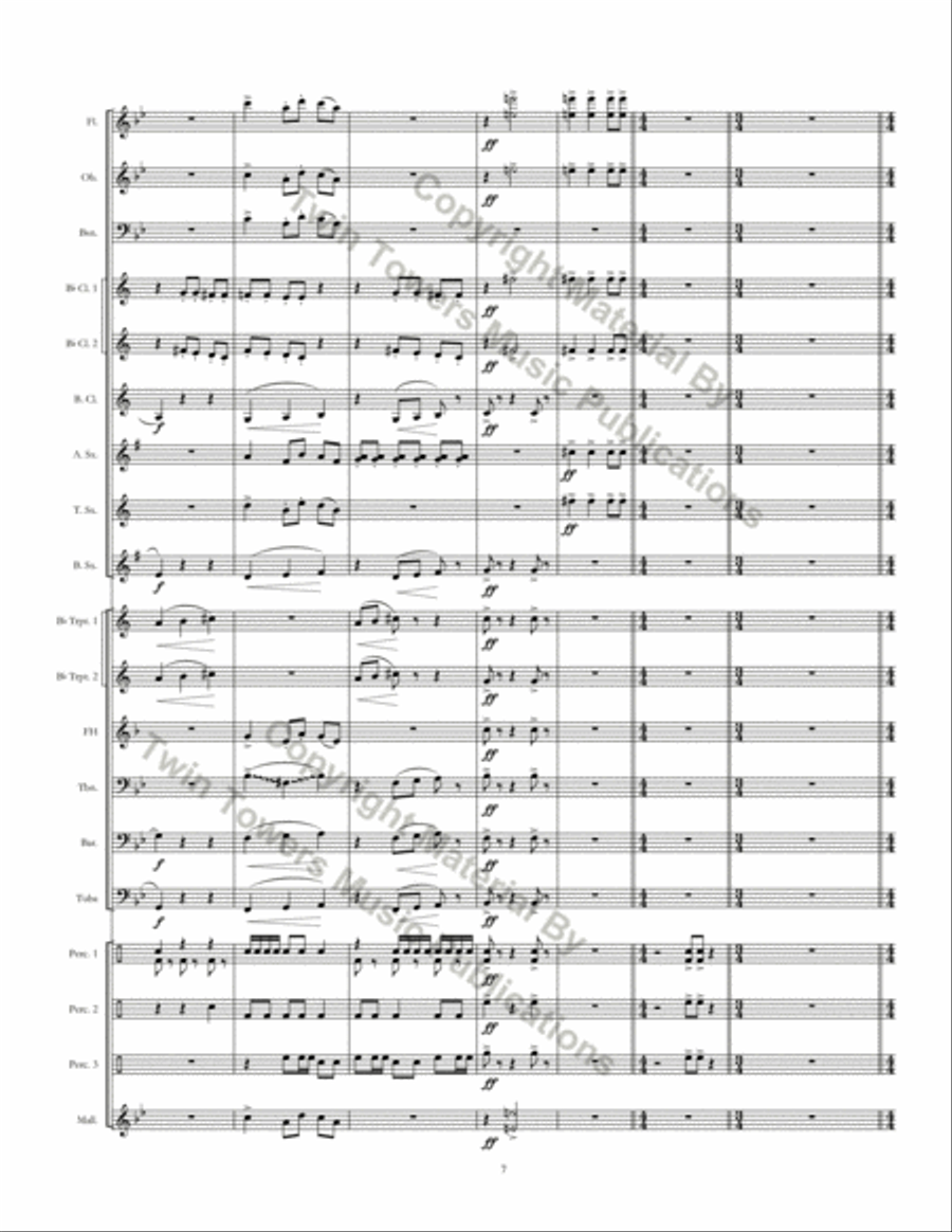 Running With Scissors Concert Band scores gallery preview page 8