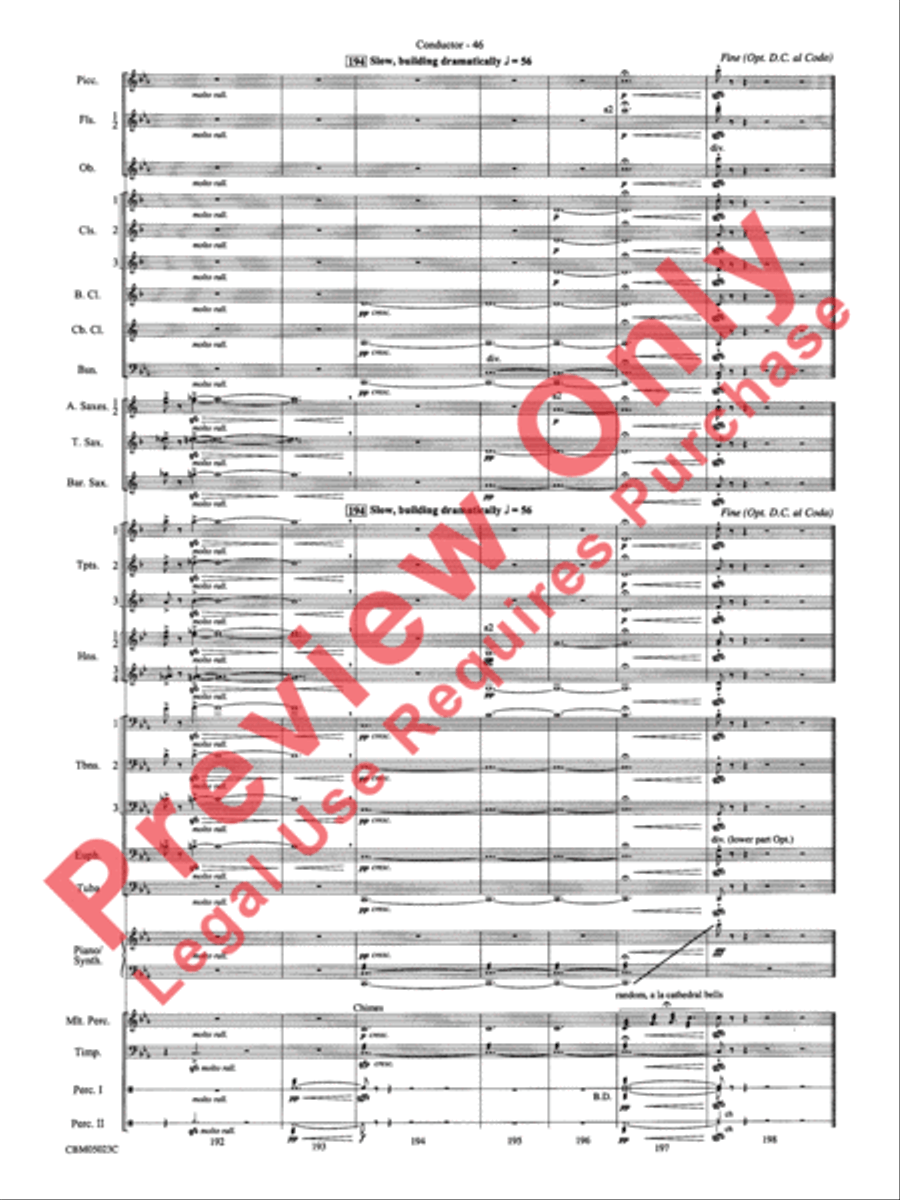 Symphonic Suite from Star Wars: Episode III Revenge of the Sith Concert Band scores gallery preview page 49