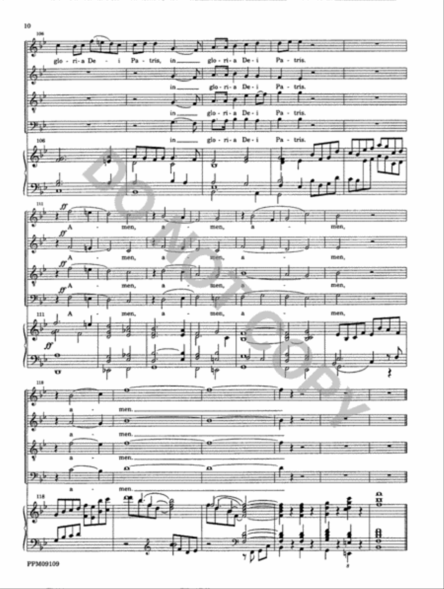 Missa Matris Dei 4-Part scores gallery preview page 11